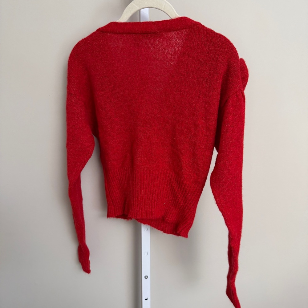 Zara women’s  Red Sweater cardigan size S new with tags - Picture 4 of 5